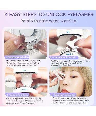 Magnetic Eyelashes with Applicator | Magnetic Lashes with Applicator | Eyelash Applicator Tool with 1 Pair False Eyelashes | Magnetic Lashes No Glue Or Liner Needed | Magnetic Lash Applicator Tool - Buy Online on GoSupps.com