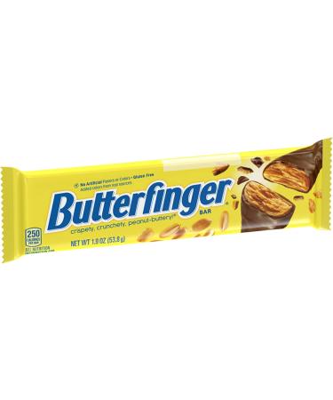 Butterfinger Peanut-Buttery Chocolate-y Candy Bars Individually Wrapped Full Size Bar (Pack of 36-54g Bars) 54 g (Pack of 1) - Buy Online on GoSupps.com