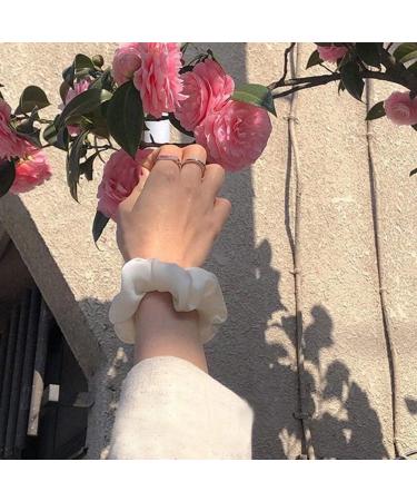 nuoshen 12 Pieces Scrunchies Elastic Satin Scrunchy Silk Scrunchies for Women Girls Hair Accessories 12 count (Pack of 1) - Buy Online on GoSupps.com