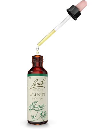 Bach Original Flower Remedies Walnut 20ml Dropper Bottle - Vegan Emotional Wellbeing Natural Remedy - Buy Online on GoSupps.com
