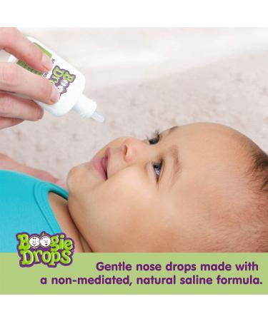 Boogie Drops Baby Nasal Saline Drops - Allergy Relief Nasal Decongestant - 0.85oz (Pack of 2) - Buy Online on GoSupps.com