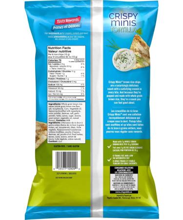 Crispy Minis Tortilla Sour Cream & Chive Flavour Brown Rice Chips 100 g Sour Cream & Chive 100 g (Pack of 1) - Buy Online on GoSupps.com