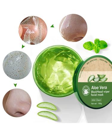 Aloe Vera Peel Off Blackhead Remover Mask - Whitehead Removal & Oil Control - 2 Piece Set - Buy Online on GoSupps.com