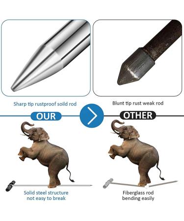Fockety Stainless Steel Floor Probe | 32-48 Inch Adjustable Ground Rod for Underground Pipes | T-Handle Sewage Hyperation Device for Gardening - Buy Online on GoSupps.com