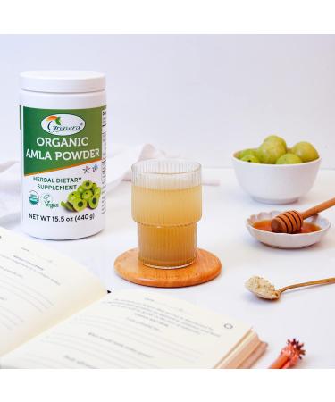 Organic Amla Powder 15.5 oz - USDA Certified, High ORAC Value - 1 Pack - Buy Online on GoSupps.com