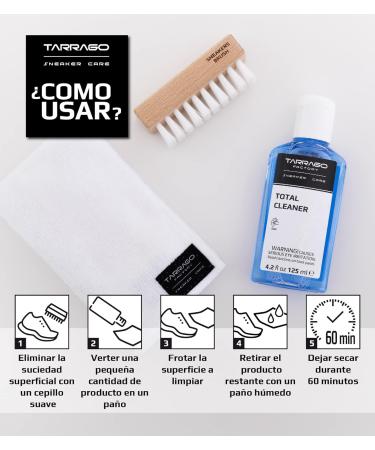 Tarrago DAILY CLEANING KIT - Shoe Cleaner Brush & Microfiber Cloth for Fresh Footwear Care - Buy Online on GoSupps.com