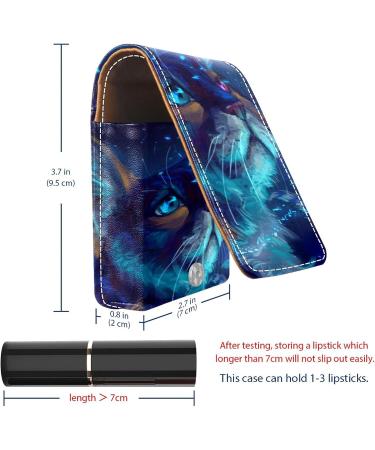 Outdoor Cat Makeup Lipstick Case Portable Lipstick Organizer with Mirror Ladies Mini Makeup Bag Holds up to 3 Lipsticks - Buy Online on GoSupps.com