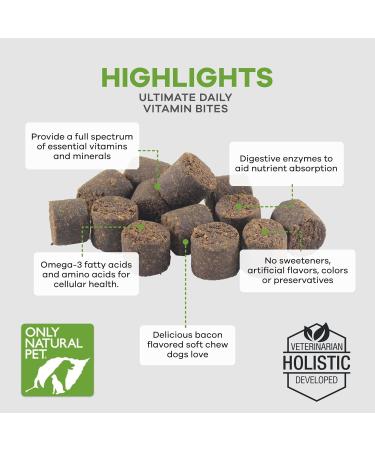 Only Natural Pet Ultimate Daily Vitamins - Bacon - 7.4 Oz. - Buy Online on GoSupps.com