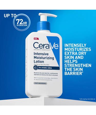 CeraVe Intensive Moisturizing Lotion Hydro-Urea + Shea Butter Body Lotion For Dry Skin Relieves Signs Of Extra Dry Skin Non Greasy Hydrating Cream For Rough Tight Red & Itchy Skin 16oz 16 Fl Oz (Pack of 1) - Buy Online on GoSupps.com