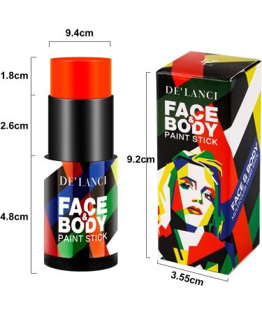  DE'LANCI DE'LANCI Neon Green Body Paint Pencil Halloween Makeup Full Coverage Sports Face Body Foundation Paint SFX Special Effect - Buy Online on GoSupps.com