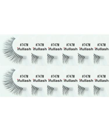 12 Pairs of iFullash 100% Human Hair Eyelashes | Premium Quality - Shop Now! - Buy Online on GoSupps.com