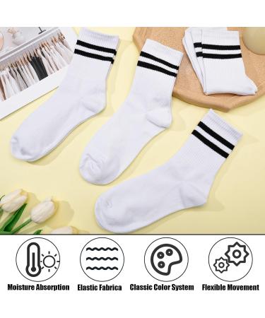 Buy Utensilsto Women's Sports Socks - 6 Pairs of Tennis & Striped Cotton Socks (Size 38-43) - Comfortable & Stylish - Buy Online on GoSupps.com