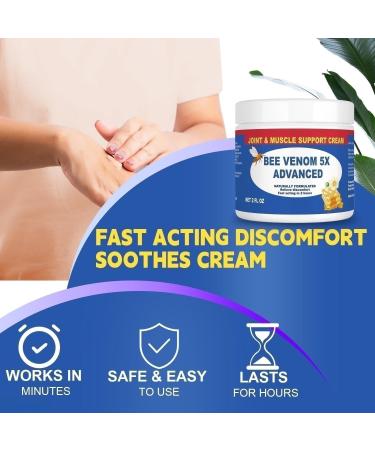 Bee Venom Joint Cream Bee Venom Joint Gel Bee Venom Advanced Joint and Bone Cream Natural Formula for Back Knee Hands Neck Feet All Skin Types 2 Fl Oz (Pack of 1) - Buy Online on GoSupps.com