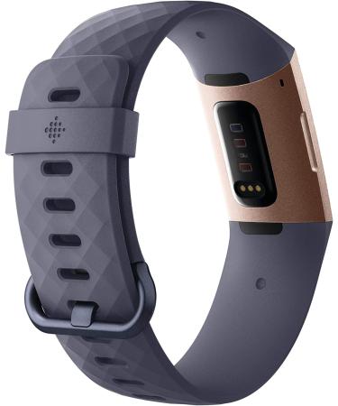 Shop Fitbit Charge 3 Fitness Tracker - Rose GoldBlue Grey | Best Deals & Free Shipping - Buy Online on GoSupps.com