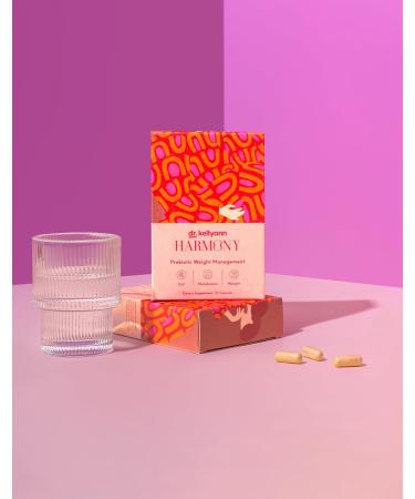 Dr. Kellyann Harmony Probiotic Weight Management (30 Capsules) Prebiotic and Probiotic to Support Weight Management and Promote Optimal Gut Health - Buy Online on GoSupps.com