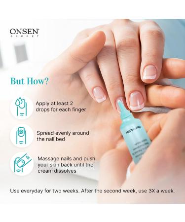Onsen Secret Cuticle Cream + Nail File Set - Japanese Healing Minerals for Nail Care | Repair, Strengthen & Soothe Cuticles & Nails - Non-Greasy Serum & 120/180 Grit File - Buy Online on GoSupps.com