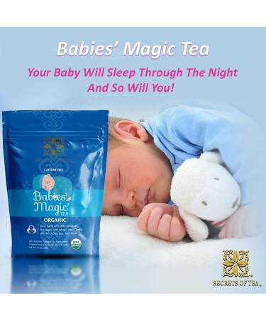 Secrets of Tea Baby Colic Magic Tea - Organic Calming Relief for Acid Reflux & Gas - 80 Count (4 Pack) - Guaranteed Sleep for Babies - Buy Online on GoSupps.com