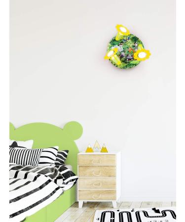 Elobra Children's Room Lamp - Jungle Animals Rondell | Sweet Green Ceiling Light for Kids | Real Wood | 29x29x19 cm - Buy Online on GoSupps.com