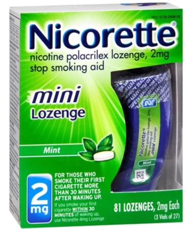 Nicorette 2 mg Mini Lozenges Mint 81 Each
