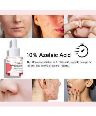 Azelaic Acid Serum 10% - Redness Relief & Skin Balance | Hyaluronic Acid Facial Serum - 0.5oz for All Skin Types - Buy Online on GoSupps.com