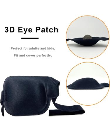 3D Eye Patch - Medical Amblyopia Eye Patches for Adults & Kids | Right Eye Black Lazy Eye Treatment - Buy Online on GoSupps.com