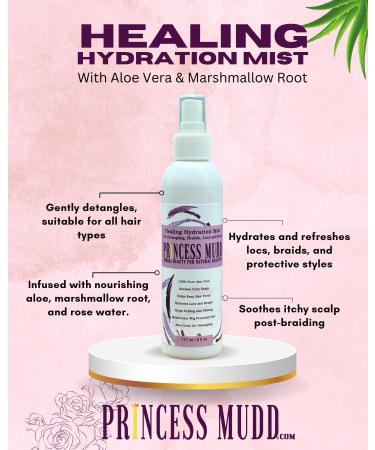 Hydrating Rosewater Loc Spray | Dread Detangler & Retwist with Aloe Vera for Itchy Scalp - 6oz - Buy Online on GoSupps.com
