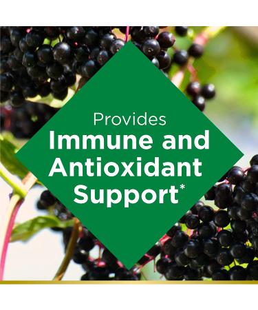 Nature's Bounty Elderberry Gummies for Immune Support with Vitamin A, C, D, E and Zinc - 40 Gummies - Buy Online on GoSupps.com