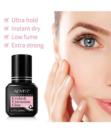 Professional Low-Fume Eyelash Extension Glue | Extra Strong Hold | 1-2 Sec Drying Time | 7-9 Weeks Retention | 5ml - Buy Online on GoSupps.com