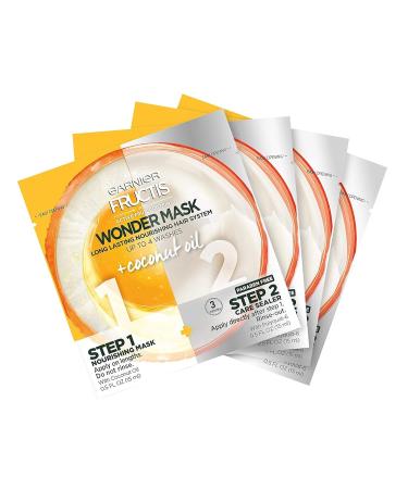 Garnier Fructis Wonder Mask with Coconut Oil 4 Count - Deep Conditioning Treatment - Buy Online on GoSupps.com