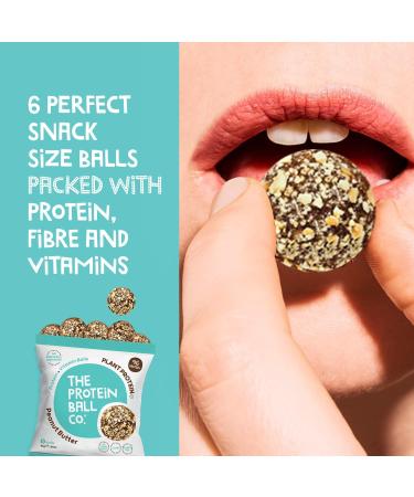 Protein Balls Peanut Butter Flavour by The Protein Ball Co - 100% Natural Plant Based Vitamin Enriched Snacks - 10 x 45g Bags - Gluten Free & High Fibre - Buy Online on GoSupps.com