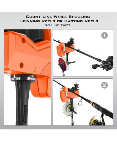 KastKing Improved Kalibrate Line Spooler with Line Counter - Portable Spooling Tool for Spinning and Casting Reels - Great Fishing Gifts 2.0 - Buy Online on GoSupps.com