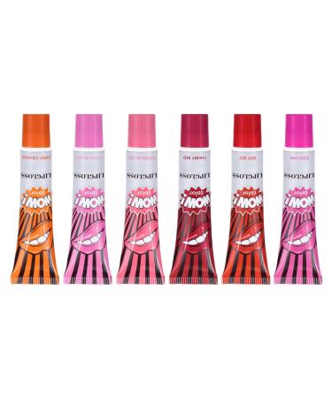 Remove Matte Lipstick Remove Lip Gloss 6 x Removable Stains Peel Reveal Lip Stain Waterproof Lip Gloss Long Lasting Lip Gloss