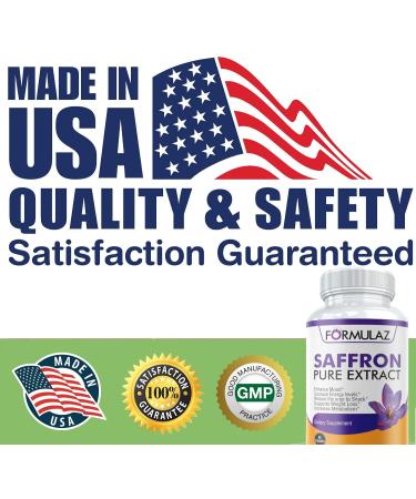 Saffron Supplement 88.5mg - Natural Appetite Suppressant for Heart & Eye Health, Mood & Metabolism Boost - Buy Online on GoSupps.com