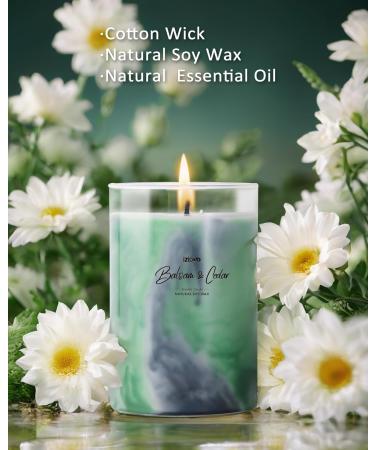 IZIDDO Balsam & Cedar Aromatherapy Candle - 15oz Handcrafted Natural Candle | Long Lasting 90 Hour Burn | Perfect Gift for Home & Special Occasions - Buy Online on GoSupps.com