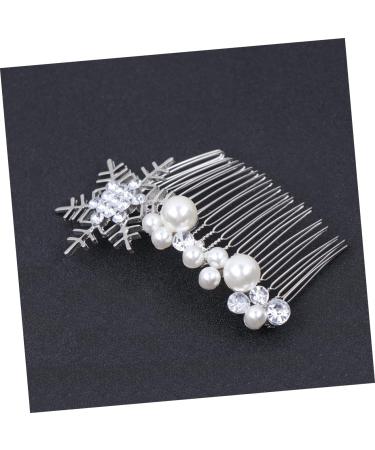 Angoily 1pc Hair Comb Hair Accessories Wedding Hair Pin Floral Combs Pearl Hair Clips Wedding Headpiece for Bride Birthday Wedding Decor Hair Beauty Slideshow Women's French - Buy Online on GoSupps.com