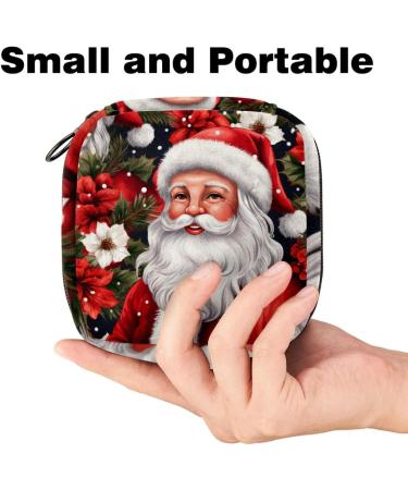 Muoooum Ladies Tie Storage Bag | Merry Christmas Menstrual Cup Pocket | Portable Feminine Products Storage for Teens | Color 9 - Buy Online on GoSupps.com