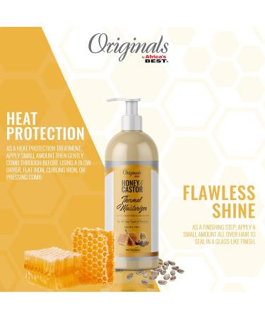 Originals by Africa's Best Honey & Castor Thermal Hair Moisturizer - Sulfate-Free 6 oz | Ideal for All Hair Types & Textures - Buy Online on GoSupps.com