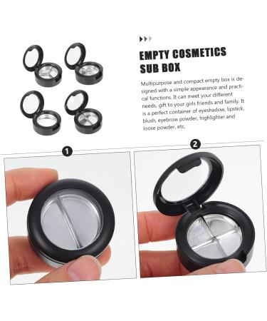 BIUDECO 8 Pcs Eye Shadow Box Cosmetic Cases for Traveling Makeup Blush Makeup Eyeshadow Black Plastic - Buy Online on GoSupps.com