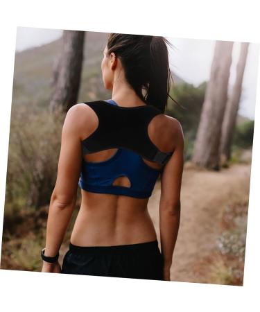 PLAFOPE Belt Shoulder Rest Holder Brace Support Belt Posture Band Black Polyester - Buy Online on GoSupps.com