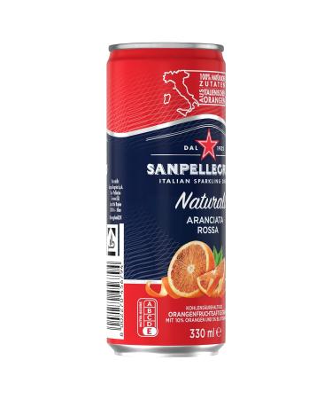 San Pellegrino Aranciata Rossa - Blood Orange Soda 24 Pack (330ml) | 10% Orange Juice | International Shipping Available - Buy Online on GoSupps.com
