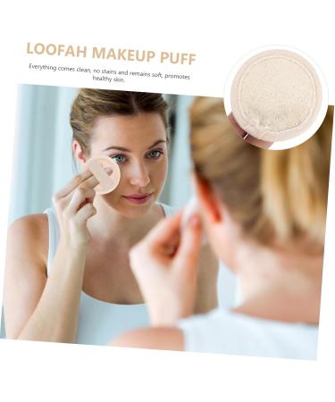Housoutil 1 Set Loofah Face Wash Makeup Remover Puffs Loofa Face Scrubber Loofah Puff Sponge Puff Eye Makeup Remover Puff Makeup Powder Puff Facial Cleaning Pad Round Face Pad Cosmetic Miss - Buy Online on GoSupps.com