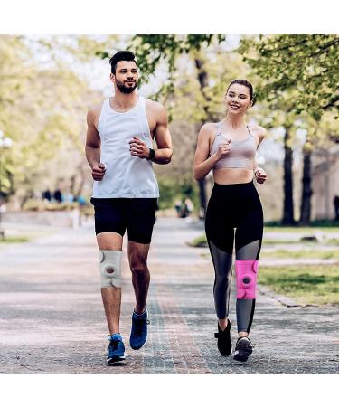 Adjustable Knee Support Brace for Women | Compression Sleeve for Arthritis & Knee Pain Relief | Ideal Gift for Mom, Wife | Rose | 3 Straps | M-XXL (15-22 inches) - Buy Online on GoSupps.com