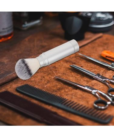 JECOMPRIS Mustache & Foaming Shaving Brush for Men - Portable Silver Razor & Beard Brush for Travel - Buy Online on GoSupps.com