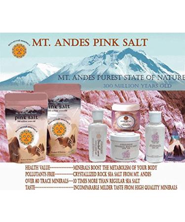 Pink Rock Salt Dental Care - Natural Mineral Mouth Rinse and Gargle Salt from Mt. Andes, Bolivia - Buy Online on GoSupps.com