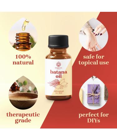 Batana Oil - Premium Undiluted Vegan Oil for Skin Face Body & Hair Revitalization | 1 oz | Cruelty Free International Shipping - Buy Online on GoSupps.com
