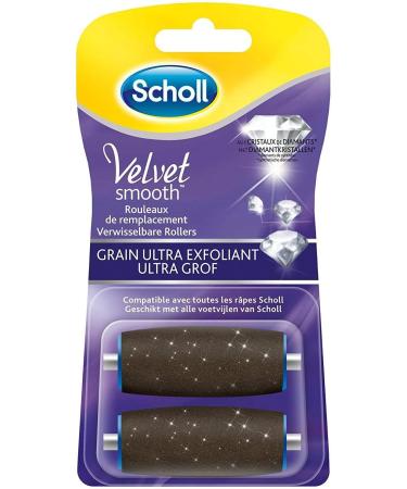 SCHOLL Pack of 2 Kits of 2 Replacement Rollers Ultra Exfoliating Velvet Smooth Grain - Buy Online on GoSupps.com