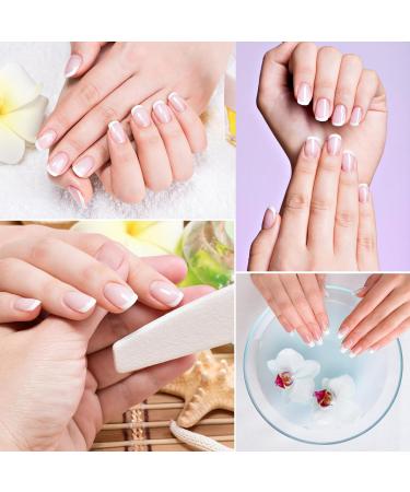 Semi Cured Gel Nail Strips French Gel Nail Stickers 20 Nail Wraps Soft Self-Adhesive Gel Nail Polish Strips French Tip Stickers French Manicure Stickers for Women Girls Nail Art French White Tip - Buy Online on GoSupps.com