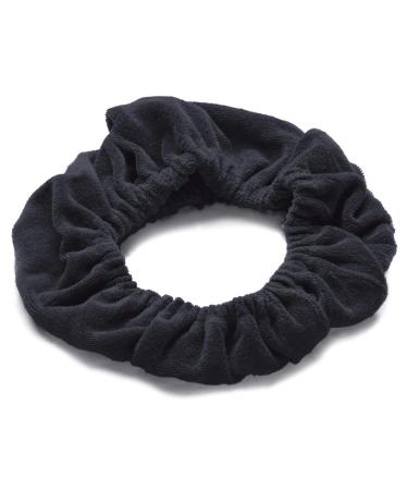 Tassi (Black Hair Holder Head Wrap Stretch Terry Cloth  The Best Way To Hold Your Hair Since...Ever!