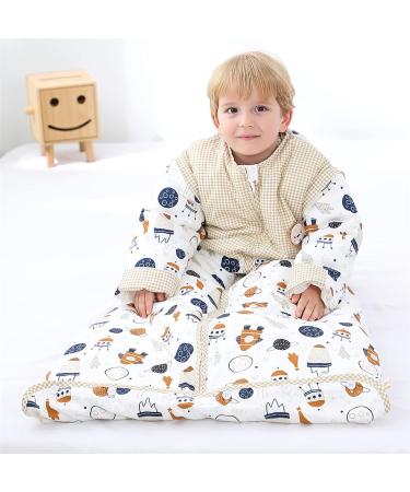 Chilsuessy Winter Sleeping Bag 2.5 Tog/Spaceship 150cm - Adjustable Length & Removable Sleeves - Toddler Sleeping Sack for Boys & Girls - 6-9 Years - Buy Online on GoSupps.com
