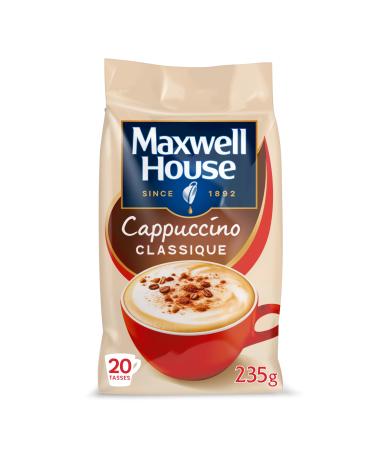 MAXWELL HOUSE Caf soluble cappuccino classique en poudre 235 g Cappucino 235 g (Lot de 1)